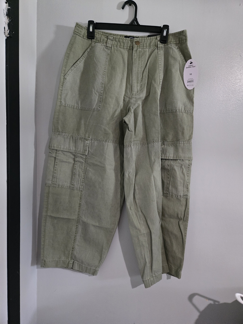 Relaxed Sage Green Women's Denim Overalls